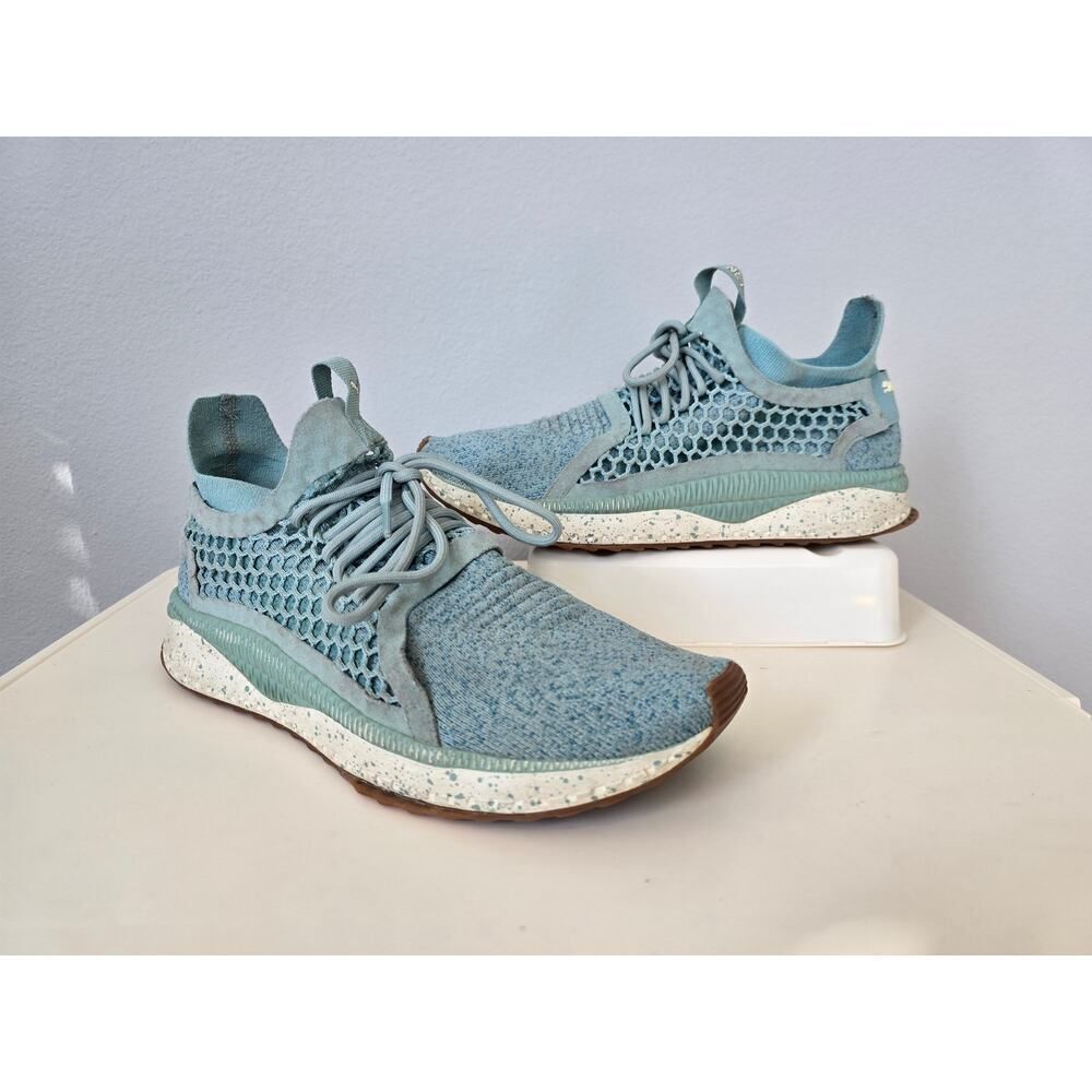 PUMA Foreverrun Nitro Knit Women US 10 Blue Teal Mesh Sneakers Comfort Training